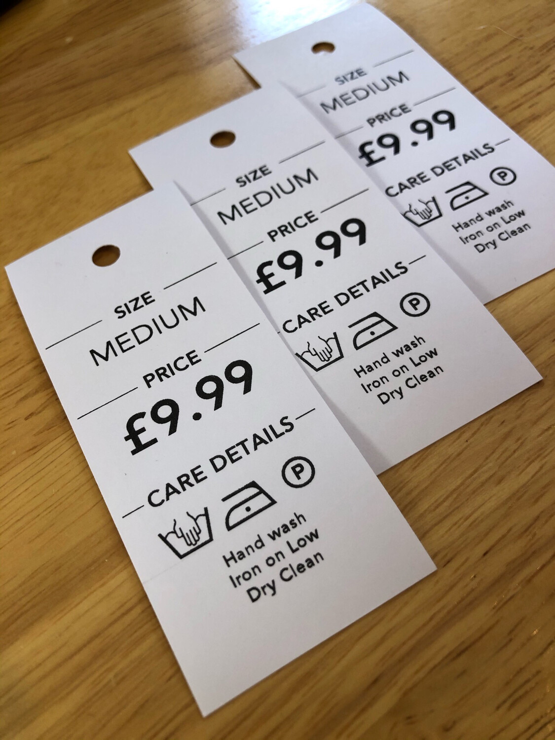 Card Tags - 100 Tags / Pack