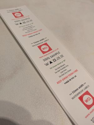 Waterproof Stick-On Labels (51mm width labels)