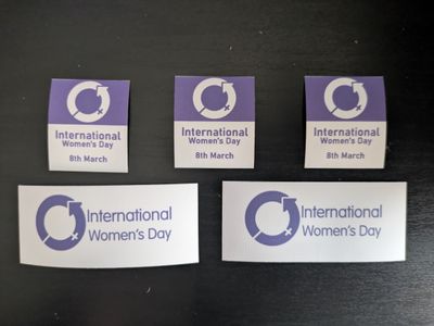 International Women&#39;s Day Labels