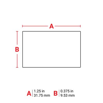 25 mm Small Core Polyester Cryogenic Laboratory Brady Labels