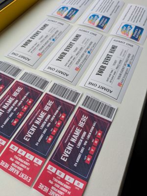 Premium Matte Ticket Material