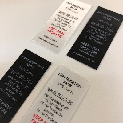 Custom Printed Anti-Fray Resistant Satin