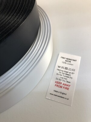 Anti-Fray Resistant Satin PRINTED x 50 Meters