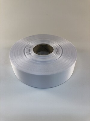 Woven Edge Satin Label (Recycled) Material – 50 Metre Blank Roll Woven Edge Satin Label (Recycled) Material – 50 Metre Blank Roll
