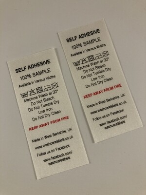 Self Adhesive Satin Labels PRINTED