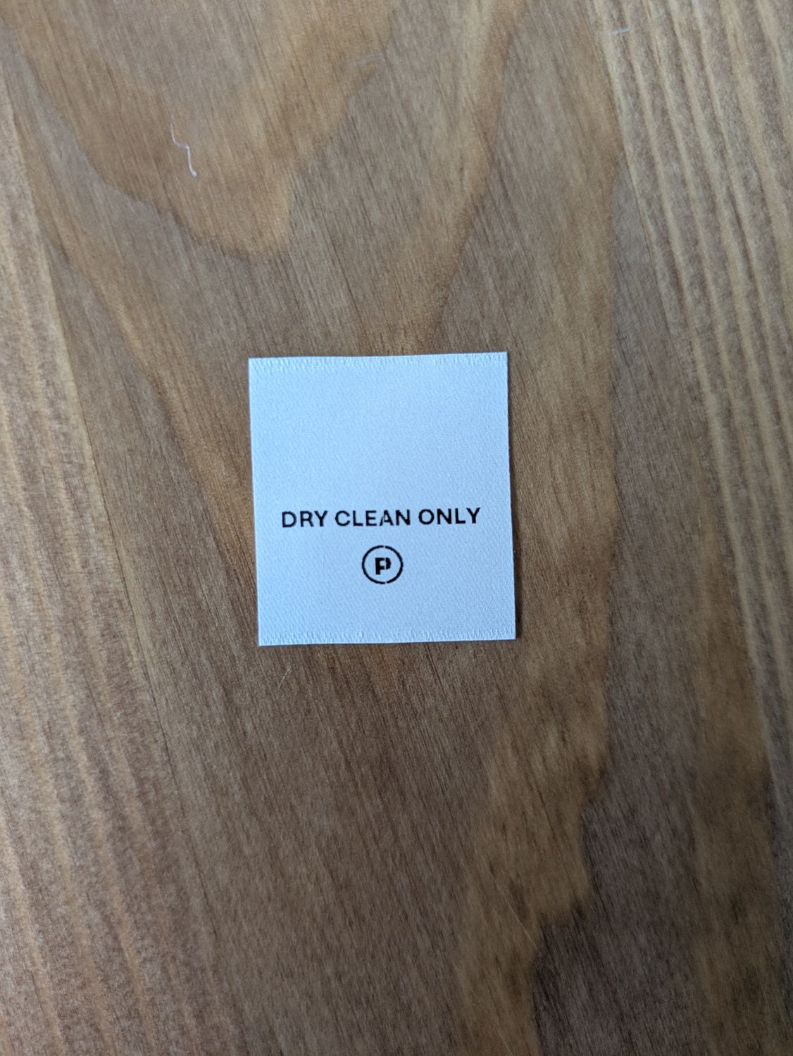 Dry Clean Only Labels – Pack of 100 Satin Care Tags