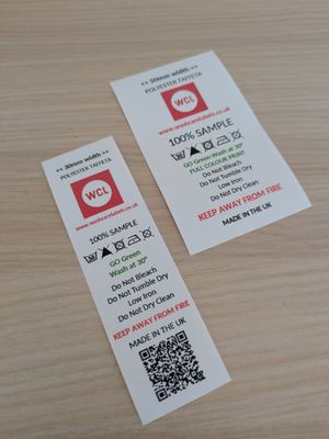 Roll of 50mm width polyester taffeta