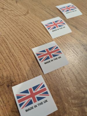 Flag Labels – Pack of 50 | Polyester Taffeta | 30mm Width