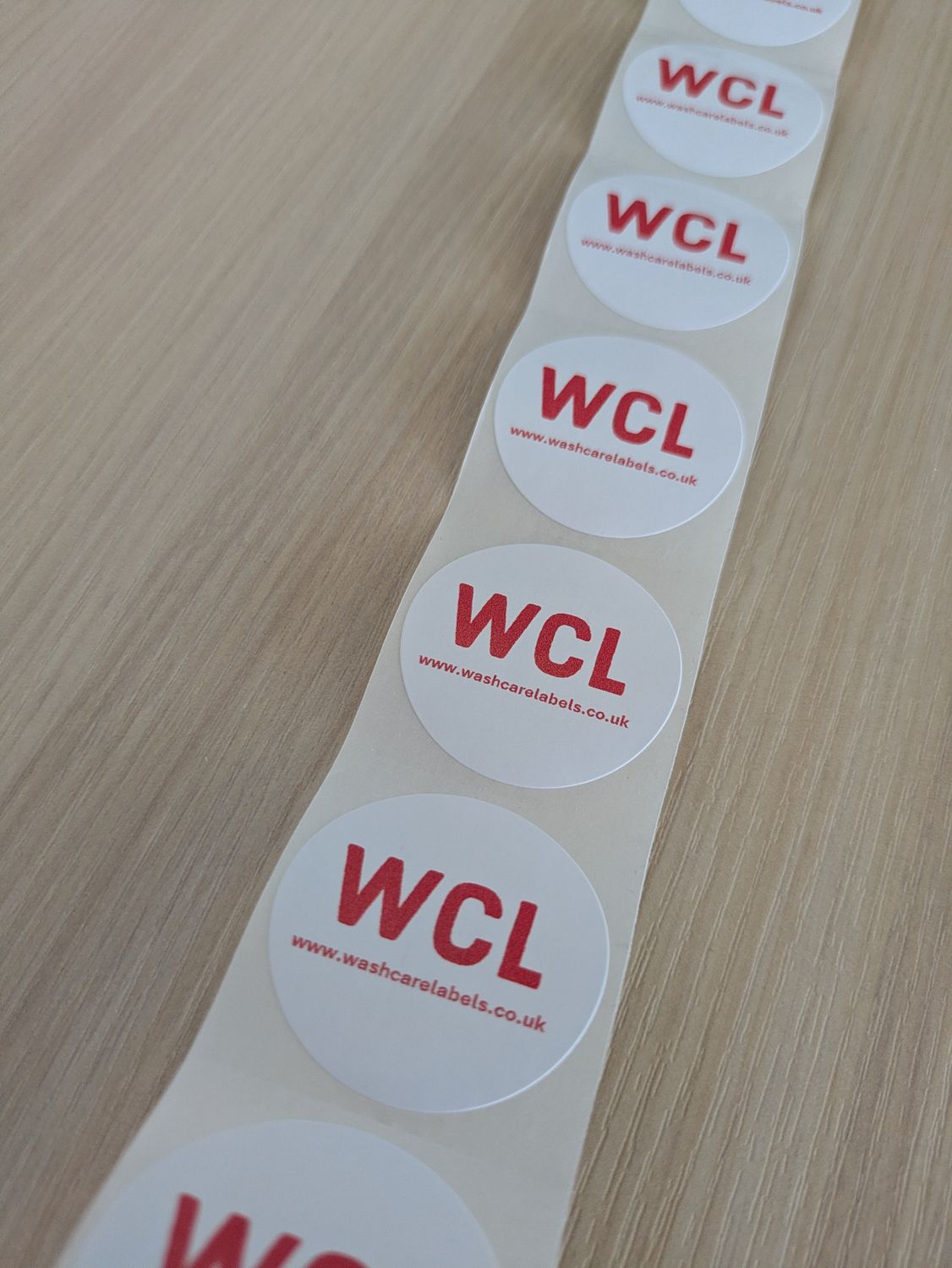 Personalized printed logo circle sticker pack of 100