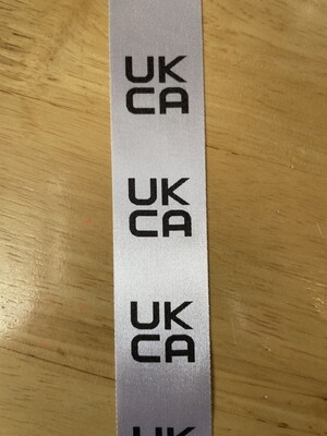 UKCA EN71 Approved Satin x 100 Printed Labels