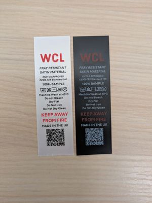 Anti-Fray Resistant Satin PRINTED