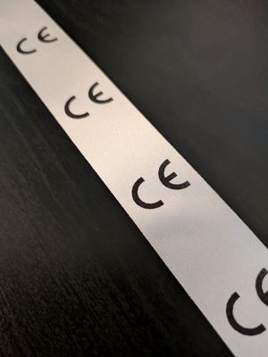 CE EN71 Approved Satin x 100 Printed Labels
