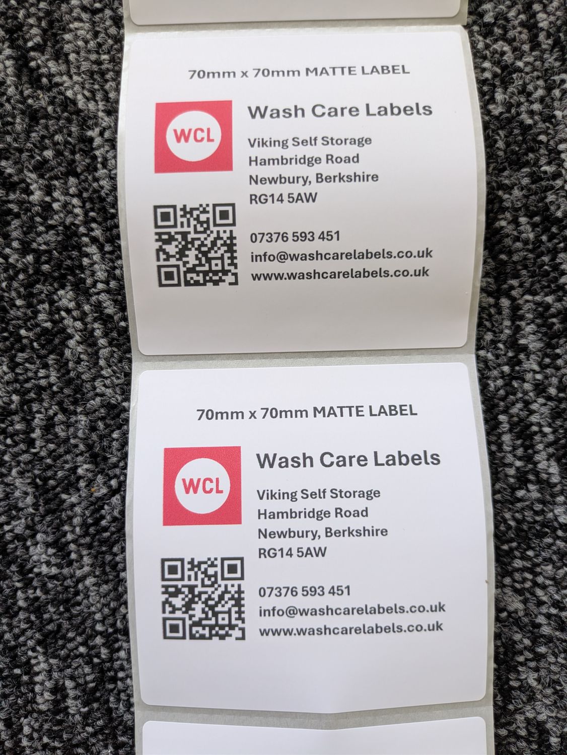 Personalized Printed Stickers 76mm x 76mm, 300 Stickers