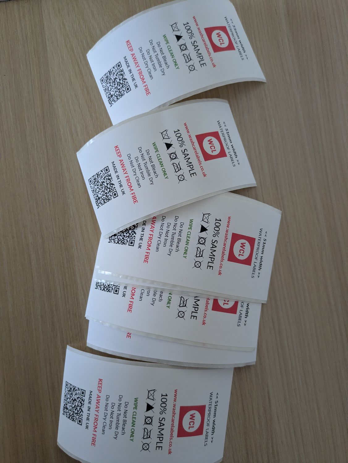 Waterproof Labels (51mm width labels)