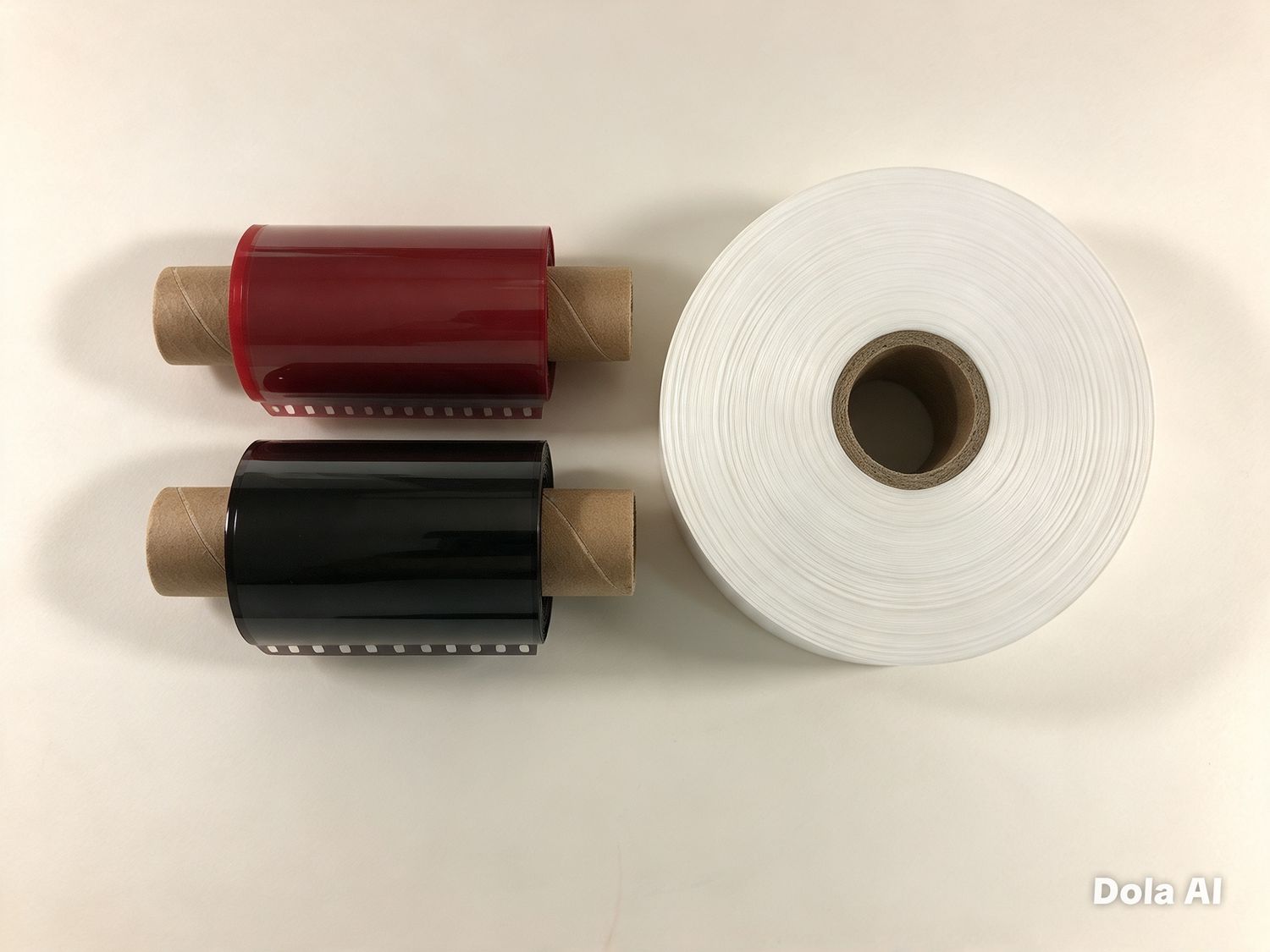 Satin Label Roll + Black &amp; Red Ribbon Bundle | Wash Care Labels