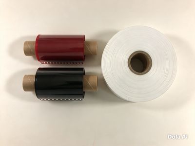 Satin Label Roll + Black & Red Ribbon Bundle | Wash Care Labels Satin Label Roll + Black & Red Ribbon Bundle | Wash Care Labels