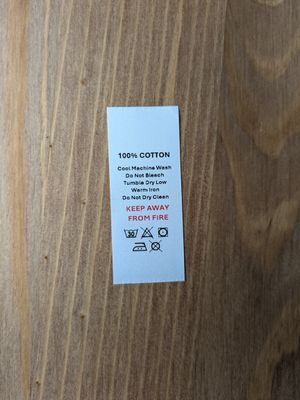 100% Cotton Labels – Printed Garment & Care Tags 100% Cotton Labels – Printed Garment & Care Tags