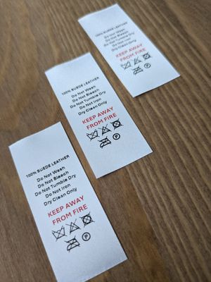 custom wash care labels UK