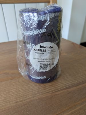 110mm X 300 Meter APR5B DARK BLUE Printer Ribbon