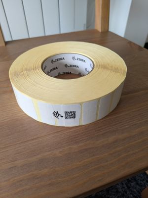 880114-019 (38 x 19mm DT Zebra Thermal Labels) Supplied individually 880114-019 (38 x 19mm DT Zebra Thermal Labels) Supplied individually