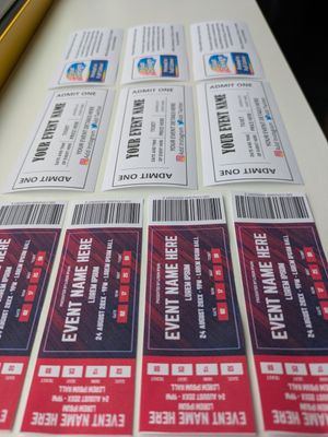 102mm Width Premium Matte Ticket