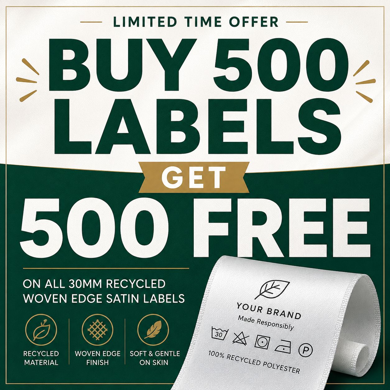 BUY 500 LABELS GET 500 FREE