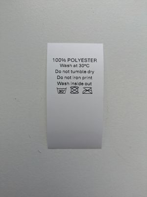 nylon coated taffeta wash care labels
