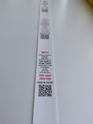 Inkanto ATP811 polyester taffeta label material