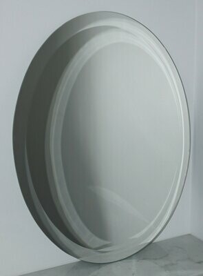 Ovaler Spiegel mit Facette, 50 x 70 cm
