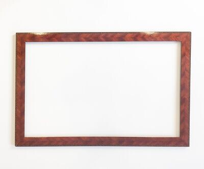 Bilderrahmen, Holzfurnier mit intarsierter Zierlinie. Passend für Bildgröße bis 30,8 x 48,8 cm