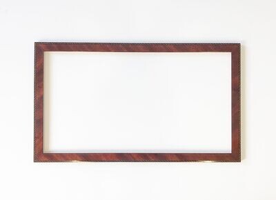 Bilderrahmen, Holzfurnier mit intarsierter Zierlinie. Passend für Bildgröße bis 22,8 x 41,8 cm