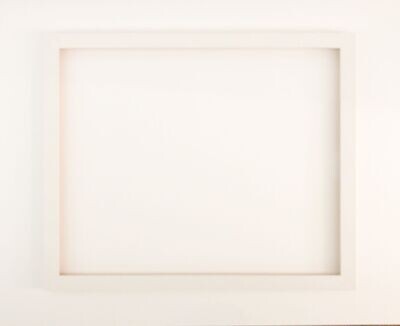 Bilderrahmen, massiv Buche, weiß matt lackiert.Passend für Bildgröße bis 62,5 x 76,9 cm