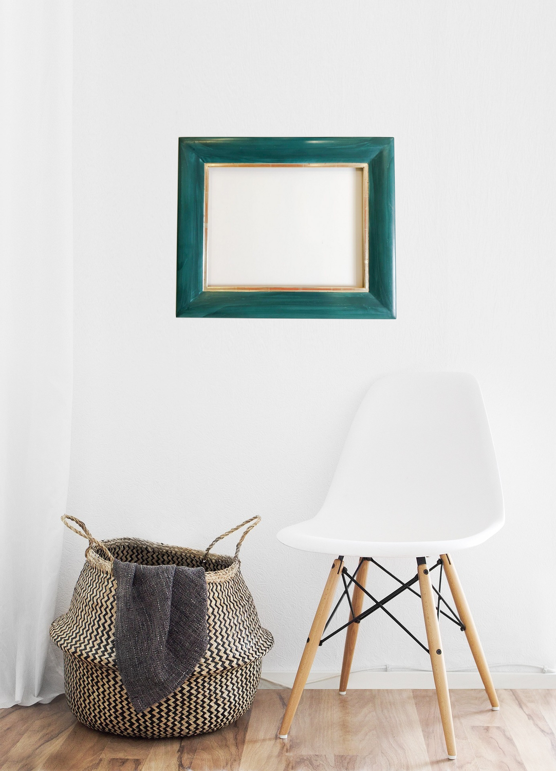 Bilderrahmen, teilvergoldet (Weißgold) Passend  für Bildgröße bis 35 x 45 cm