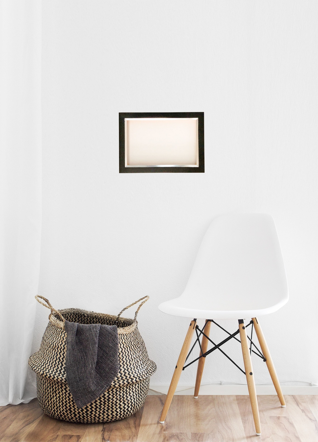 Bilderrahmen, vordere Fase versilbert. Passend für Bildgröße bis 20 x 30 cm