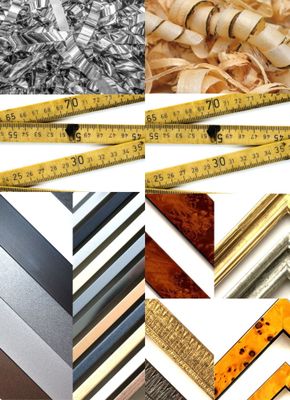 Wunschrahmen nach Maß aus Holz und Aluminium