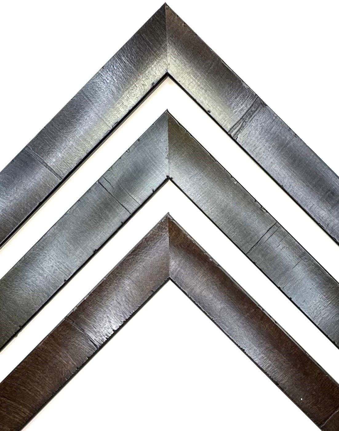 Picture frames, veneered with noble olive wood, for lovers of fine wood surfaces. Three dark colours to choose from. The strip is 30 mm wide. Tailored to measure.