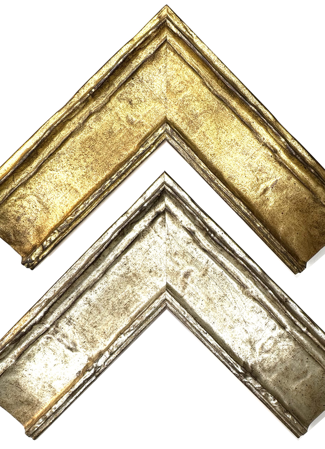 Classic, high-quality Italian picture frame with decorated surface, 65 mm wide, two variants to choose from.  Tailored to measure.