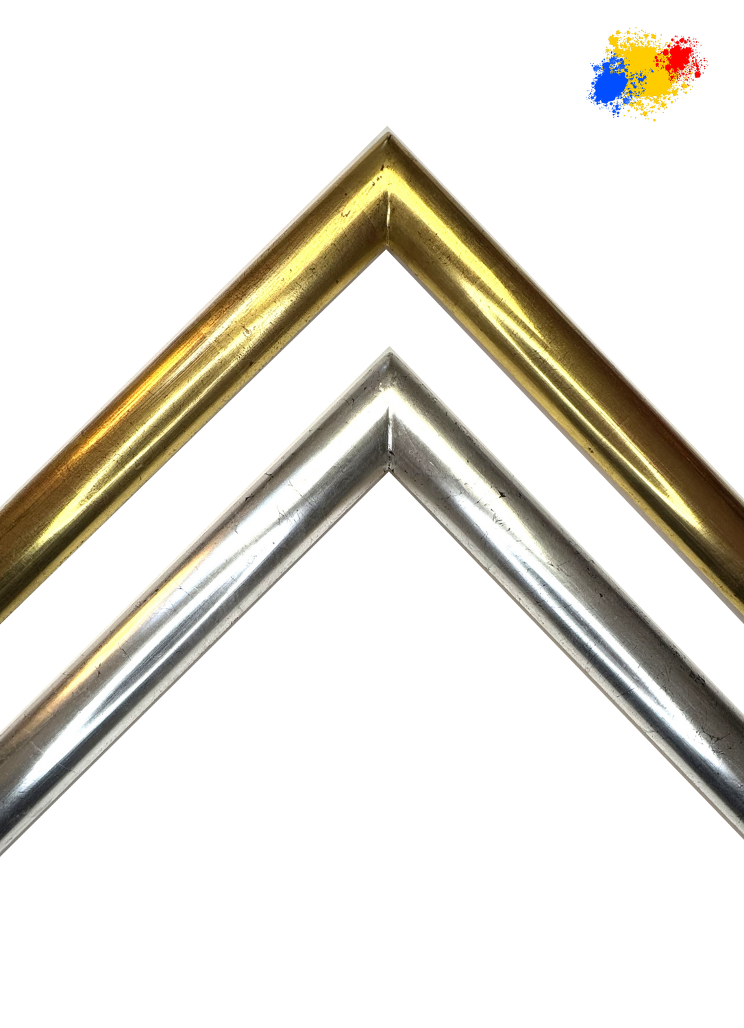 "Berliner Bar", 100 % hand-gilded in its own workshop. Classical profile, 29 mm wide, three variants to choose from.  Tailored to measure.