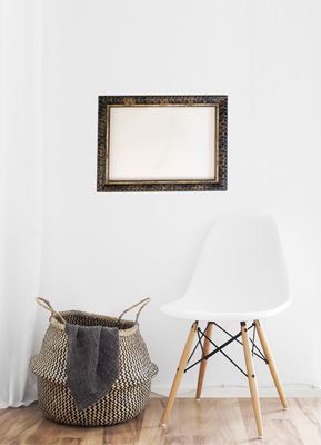 Bilderrahmen, teilvergoldet, stark verziertes Barockprofil. Passend für Bildgröße bis 35 x 50 cm