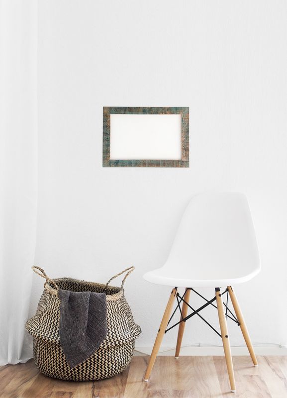 Bilderrahmen Blattkupfer/Patina. Passend für Bildgröße bis 27 x 42 cm