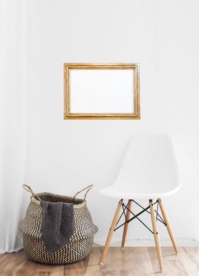 Vergolderrahmen, komplett vergoldet. Passend für Bildgröße bis 34,6 x 49,6 cm