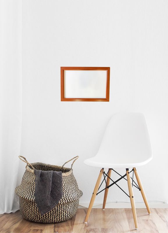 Bilderrahmen, Holzfurnier mit Zierlinie. Passend für Bildgröße bis 27,1 x 40,1 cm