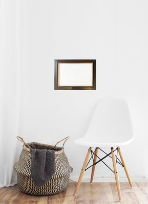 Bilderrahmen, teilvergoldet. Passend für Bildgröße bis 32 x 47,5 cm