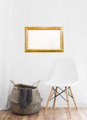 Vergolderrahmen, komplett vergoldet. Passend für Bildgröße bis 36 x 58 cm