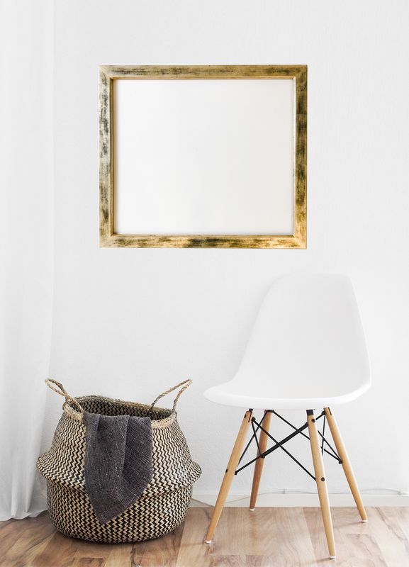 Bilderrahmen, komplett versilbert, schellackiert. Passend für Bildgröße bis 64 x 74 cm