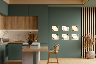 Bilderrahmen handbemalt. Passend für Standard-Fotoformat 13 x 18 cm