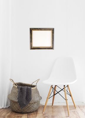 Bilderrahmen, profiliertes Barockprofil. Passend für Bildgröße: 37 x 32 cm