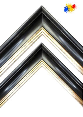 Classic hollow profile in the style of the Classic hollow profile in the style of the "Münchener Bar", a real classic. Completely hand-silvered in own workshop. Two widths to choose from (62 and 50 mm). Tailored to measure.