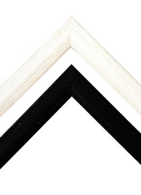 Country style picture frame with roughly textured surface made of solid spruce wood. Three bright colors to choose from. The strip is 30 mm wide and 17.5 mm deep. Tailored to measure.