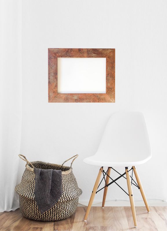 Bilderrahmen aus Naturholz, mit Wurzelholz furniert. Passend für Bildgröße bis  36,2 x 48,2 cm